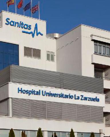 Fachada del hospital la Zarzuela